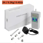 Digital Force Gauge Pull and Push Meter Gauge Dynamometer Tester 2N/0.2kg/0.45Lb