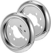 MOTHNUR 2pcs Gas Stove Knob Bases Electroplated Finish for and Cooktops Replacement for Oven Control Knobs Stylish and Versatile Design