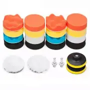 Car Foam Drill Polishing Pad Kit 22 PCS 3 Inch Buffing Pads