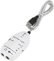 xinyee Guitar to USB Interface Link Cable Adapter Audio Connector Recorder for PC/Computer