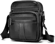 [SPAHER] Man Bag Small Shoulder Bag for Men Crossbody Leather Bags for Men Leather Handbag Shoulder Bag Business Messenger Backpack Crossbody Casual Sling Travelling Bag Mens Gift