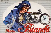 Vintage Advertising Moto Bianchi Motorcycles 1920 Advertising OLD PHOTO