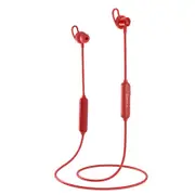 W200BT Magnetic bluetooth V5.0 Earbuds Stereo IPX5 Waterproof Sport In-ear Wireless Earphone With Mic RED COLOR