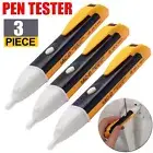 3PCS AC Electric Voltage Tester Test Alert Pen Detector Sensor With LED Light AU