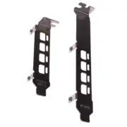 Low/High Profile Bracket 4DP Baffle Port For AMD FirePro W4100 Graphic VideoCard