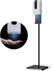 Luxton Automatic Hand Sanitizer Dispenser with Stand and Drip Catcher and Refillable Bottle for Restaurants, Schools, Churches - Sanitizer Stand