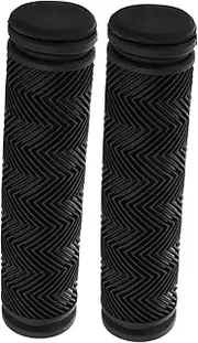 Alasum 1 Pair Non Slip Rubber Bike Handle Grips for Mountain Road Bicycles Comfortable Replacement Grips Easy to Install Durable Cushioned Design Black
