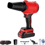 Bullseye Blower, Bullseye Air Power Blower, Bullseyes Pro Blowers, Cordless Turbo Jet Leaf Blowers, Removable Nozzle Kit for Lawn, Patio, Outdoors, Car, Home (2 Battery)