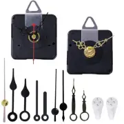 2 Pack Non Ticking Wall Miniature Clock Movements Mechanism with 5 Pairs of S...