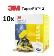 (10 boxes) 3M E-A-R TaperFit 2 Earplugs 200 pairs LARGE (Taper Fit II) Bulk buy