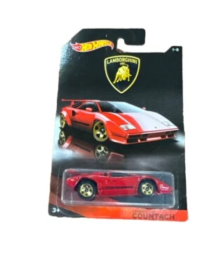 Hot Wheels Lamborghini Series LAMBORGHINI COUNTACH Red w/Gold 5 Spoke New