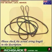 New Archery Recurve Bow String Longbow String 16 Strands Dyneema Bowstring BLACK