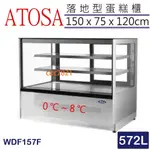 【全新商品】ATOSA 落地型蛋糕櫃 直角蛋糕櫃 蛋糕櫃 四方蛋糕櫃 飲料展示櫃 冰箱 甜點櫃 WDF157F
