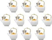 Set of 10, Gold Colored Square Earthenware Bottle (with Kagoami) [550cc] 550cc (14 x 11 x 10.3 cm) | Setomonohonpo