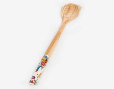 Mackenzie Childs Flower Market OLIVEWOOD Scraping Spoon Enamel NEW
