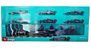 Licenced Diecast Cars, Collectors Box, 1:43 Mercedes Benz Formula1 Model, 6-Pack