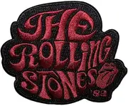 [Rock Off officially licensed products] The Rolling Stones Swirl Logo 82 Woven Patch One Size