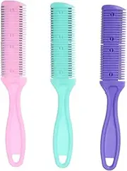 Minkissy Hair Styling Essential 3-piece Hair Cutting Scissors and Comb Set Stainless Steel for Short