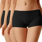 [FIANA FASHIONS] Women's Anti-Chafing Ultra-Soft Seamless Breathable Stretch Fit Safety Boxer Briefs Shorts