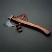 custom handmade damascus steel 16" AXE ROSE wood handle
