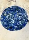Blue Agate Coffee Table Top, Agate Stone Centerpeice Table Top, Home Decor