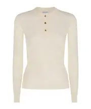 long-sleeved sweater S,L chalk color