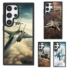 For Samsung Galaxy Z Fold Flip 3 4 5 6 Wallpaper fighter clouds Fitted Case Skin