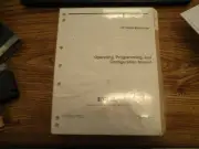 Hewlett Packard P/N: 03458-90004 Op, Prog & Config Manual. New Old Stock