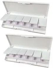3x 2 Pieces Empty Refillable Container Split Sample Empty Box DIY Container Empty Palettes for Concealer Eyeshadow Highlighters