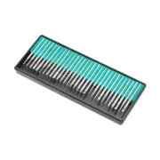 30pcs Diamond Grinding Bit Set 1/8" Shank 120 Grit Diamond Coated Burrs Bits