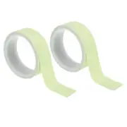 2Pcs 1.2"x16.4' Glow in the Dark Tape Self Adhesive Stair Tape Neon Luminous