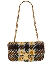 CELINE Triomphe Shearling Shoulder Bag