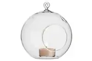 My Decorations 24 Bulk Buy Of Hanging Clear Glass Ball Tealight Candle Holder 10Cm Diameter / High Wedding Globe Terrarium Succulent Plant Mini Garden