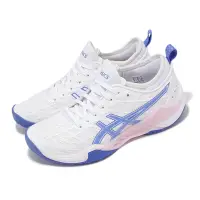 在飛比找Yahoo奇摩購物中心優惠-Asics 羽球鞋 Blast FF 3 女鞋 白 藍 粉 