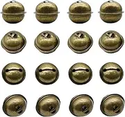 Pinenjoy 20Pcs Bronze Jingle Bell 1.45inch Vintage Rustic Bell Brass Christmas Decorations Decorative Bells for Pet Animal Collar Craft House Sleigh Decortion