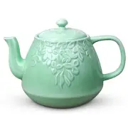 Leaf Teapot, Porcelain Tea Pot with Infuser and Lid, Blooming & Loose Leaf Ce...