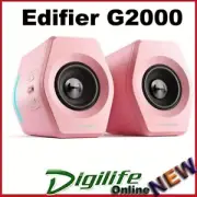 Edifier G2000 Gaming 2.0 Bluetooth Speakers System 12 RGB Light, USB/AUX/Pink