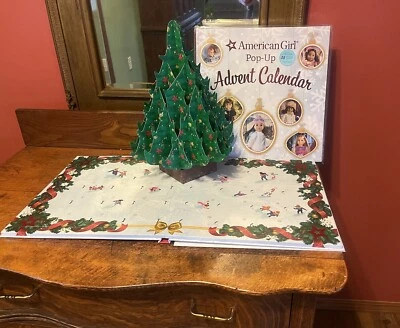 American Girl Pop-Up Christmas Advent Calendar Book With American Girl Ornaments