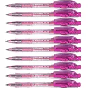 Stabilo 308 Liner Retractable Ballpoint Pen Medium (Pink) [Box 10]