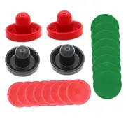 1 Set Mini Air Hockey Pushers and Air Hockey Pucks, Air Hockey Paddles Slider Pusher Goalies Replacement for Air Hockey Table Style C