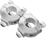GANAZONO 1 Pair Handlebar Block Bar Risers Handlebar Clamp Lever Handlebar Mount Handlebar Risers Adapter Handle Bracket Clamp Aluminum Handlebar Rise Silver Alloy