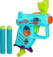 Nerf Elite 2.0 Egg Hunt Blaster, 2 Nerf Elite Darts, Pull to Prime, Spring Toy Foam Blaster for 8 Year Old Boys & Girls