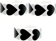 jojofuny 1 Roll Heart Shaped Sticker Self Adhesive Labels for Party Decorations and Crafting for Bakeries Workshops and Special Occasions