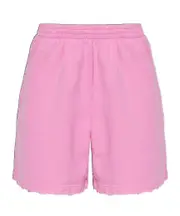 Balenciaga Frayed Edge Elastic Waist Shorts S,M pink