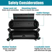 Extension Cord Protector Plastic Extension Cord Safety Cover Waterproof guszo