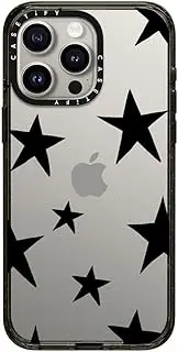 CASETiFY Impact Case for iPhone 15 Pro Max [4X Military Grade Drop Tested / 8.2ft Drop Protection] - Stars Prints - Stars Black - Clear Black