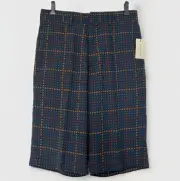 NWT Dries Van Noten SS18 Peck Shorts Men’s 46/30 Long Navy Dot Design $738