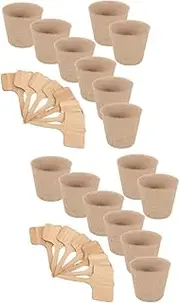 SUPVOX Sets Plant Germination Starter Cups Flower Germination Pulp Pots Planting Cups for Garden Strawberries Vegetables