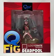 Q Fig Deadpool, Loot Crate Exclusive Figurine, Marvel NEW Still Sealed In Box
