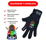 HITAM AP PRO JEOL TELUNJUK FRINT GLOVES 純黑色男女摩托車手套圖片